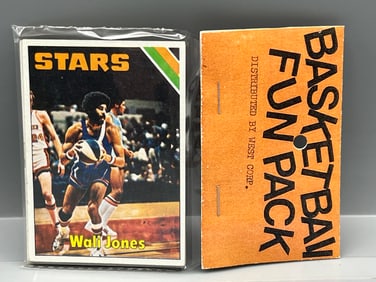 West Corp. Basketball Cello Fun Pack Repack 1975-76 Topps Unopened Pack