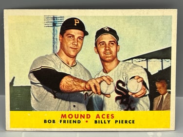 1958 Topps Mound Aces Bob Friend/Billy Pierce #334