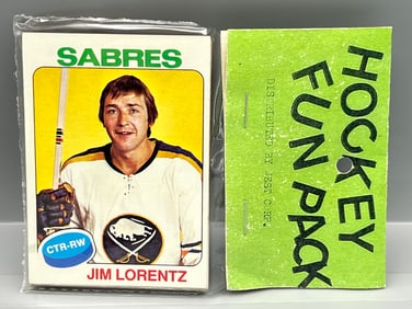 West Corp. Hockey Cello Fun Pack Repack 1975-76 Topps Unopened Pack