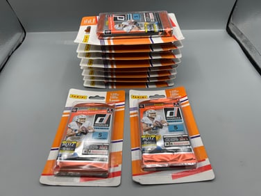 Lot of (10) 2021 Panini Donruss Football Factory Sealed Blister Packs
