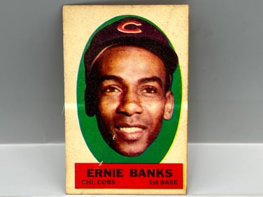 1963 Topps Peel Offs Ernie Banks