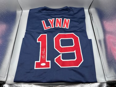 Fred Lynn Signed Boston Red Sox Jersey - James Spence COA - No tags on jersey