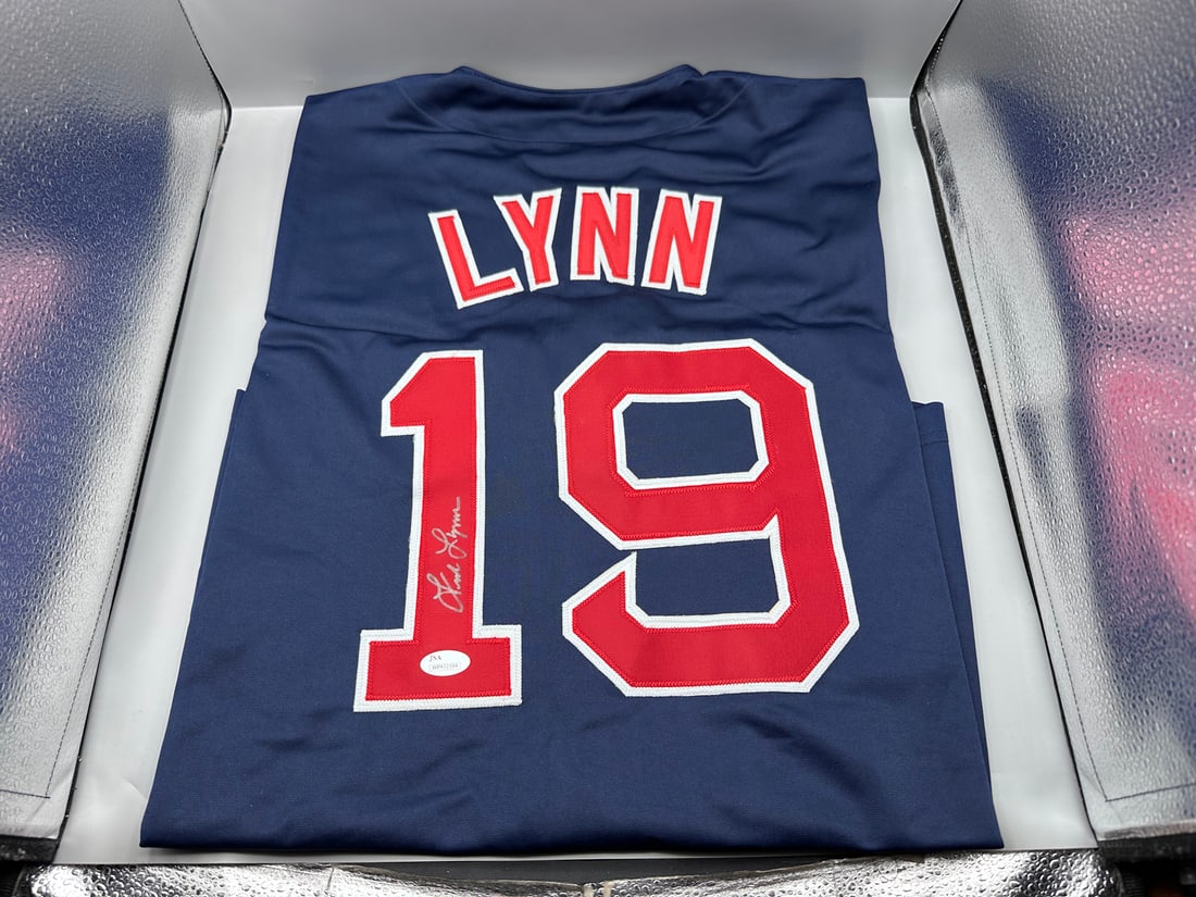 Fred Lynn Signed Boston Red Sox Jersey - James Spence COA - No tags on jersey (1 of 4)