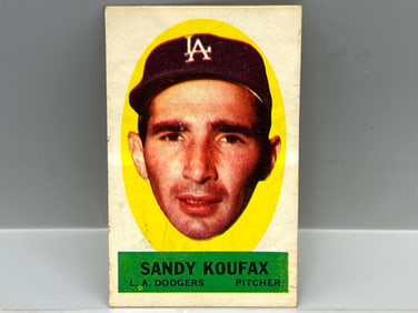 1963 Topps Peel Offs Sandy Koufax