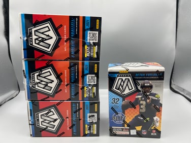 Lot of (4) 2021 Panini Mosaic Football Factory Sealed Blaster Boxes