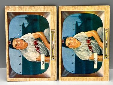 Lot of (2) 1955 Bowman Wally Post #32