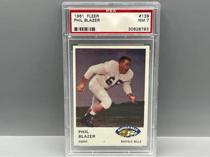 1961 Fleer Phil Blazer #139 PSA NM 7: 1961 Fleer Phil Blazer #139 PSA NM 7