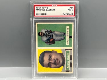 1957 Topps Maurice Bassett #64 PSA NM 7