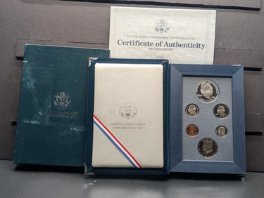 1990 P&S United States Mint Prestige Set in OGP w/ COA - Eisenhower Commemorative Silver Dollar