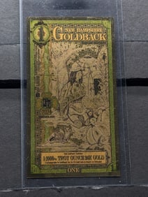 1/1000th Troy Oz. 24k PURE GOLD 2024 $1.00 New Hampshire Goldback