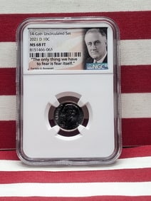 2021-D Roosevelt Dime - NGC MS68 FT