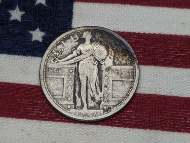 1917 Type 1 Standing Liberty Quarter w/ Minor Damage