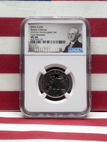 2023-D Bessie Coleman Quarter - NGC MS68 *Early Release*