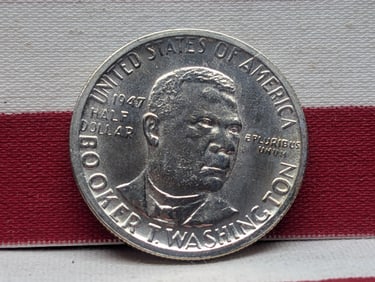 1947-S Booker T. Washington Silver Half Dollar