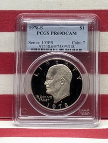 1978-S PROOF Eisenhower Dollar - PCGS PR69 DCAM