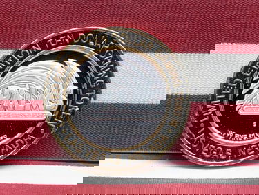 Limited Edition .999 FINE SILVER Center Palms Casino $10 Gaming Token in Capsule