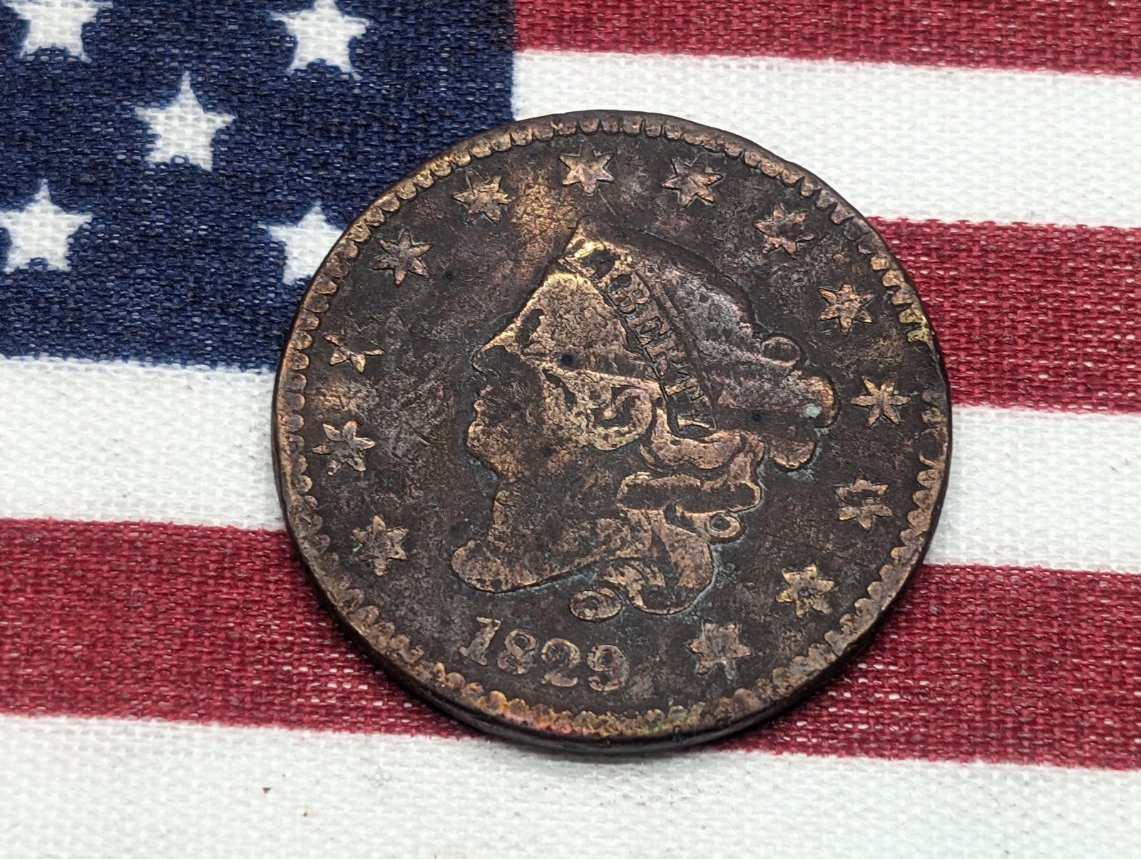 1829 Coronet Head Large Cent (1 of 2)