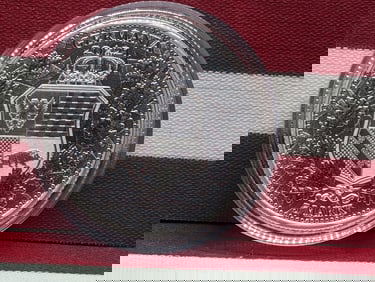 2021- 5 Mark Silver German Coin, 1 oz. 999.9 Fine Silver Featuring Allegories