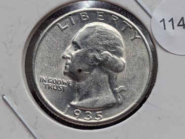 1935-P Washington Quarter 90% Silver, UNC