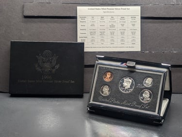 1996-S United States Mint Premier Silver Proof Set in OGP w/ COA