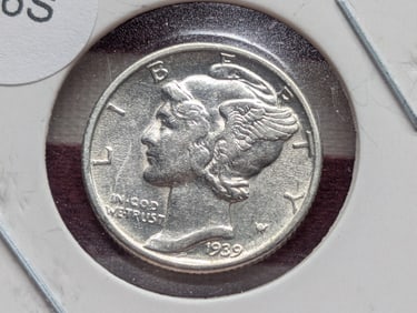 1939-P Mercury Dime, 90% Silver