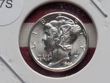 1944-P Mercury Dime, 90% Silver