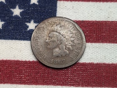 1867 Indian Head Cent **AVERAGE CIRC**
