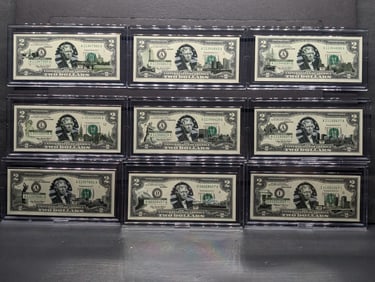 2003 A Series $2.00 FRN Overlayed with Various State Sceneries - Including Star Note - All Notes in