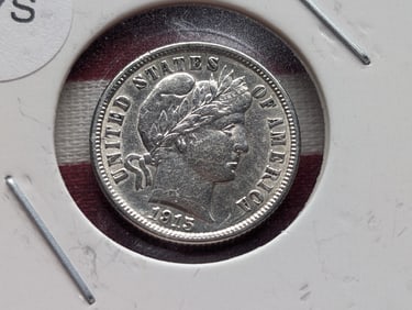 1915 Barber Dime, 90% Silver