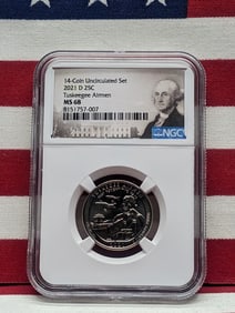 2021-D Tuskegee Airmen Quarter - NGC MS68