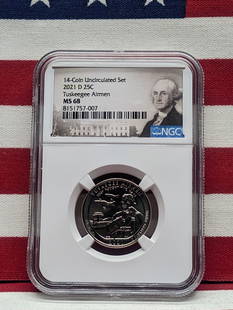2021-D Tuskegee Airmen Quarter - NGC MS68: 2021-D Tuskegee Airmen Quarter - NGC MS68
