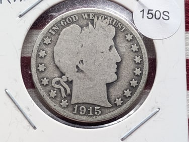 1915-D Barber Half Dollar- 90% Silver