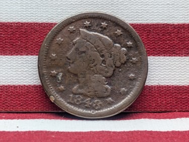 1848 Braided Hair Large Cent