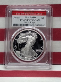 2022-S PROOF American Silver Eagle- PCGS PR70 DCAM *First Strike*