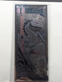 Limited Edition 1/100th Troy Oz. PURE SILVER 2024 Silver Dragons $1.00 Silverback - AWESOME PIECE!!