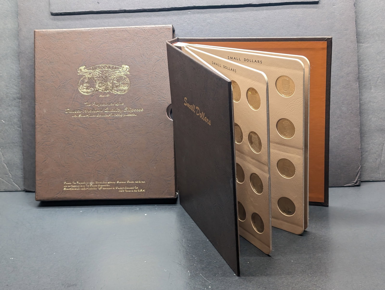 Large Presidential Dollar Collection in Dansco Album w/ Sleeve (Proof & REV Proof) 45 Coins (1 of 9)