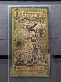 1/1000th Troy Oz. 24k PURE GOLD 2024 $1.00 South Dakota Goldback