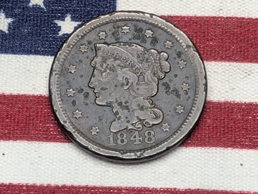 1848 Braided Hair Large Cent