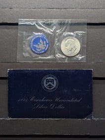 1971-S Eisenhower Uncirculated 40% Silver Dollar in OGP