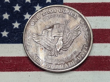 1 Oz. .999 FINE SILVER U.S. Assay Office Designed Round