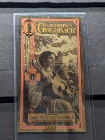 1/1000th Troy Oz. 24k PURE GOLD 2025 $1.00 Florida Goldback