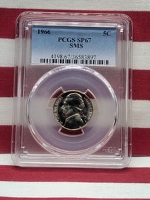 1966 SMS Jefferson Nickel - PCGS SP67