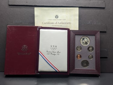 1988-S United States Mint Prestige Set in OGP w/ COA - Olympic & Liberty Torches Commemorative