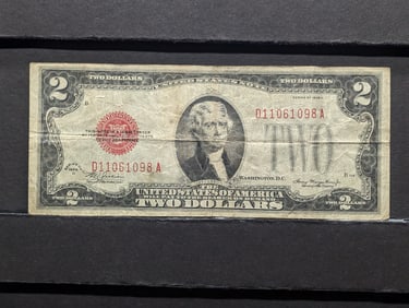 1928 D Series $2.00 RED SEAL Banknote