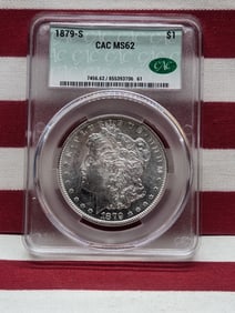 1879-S Morgan Silver Dollar - CAC Cert. MS62