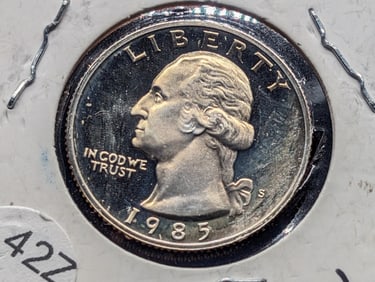 1985-S "Proof" Washington Quarter