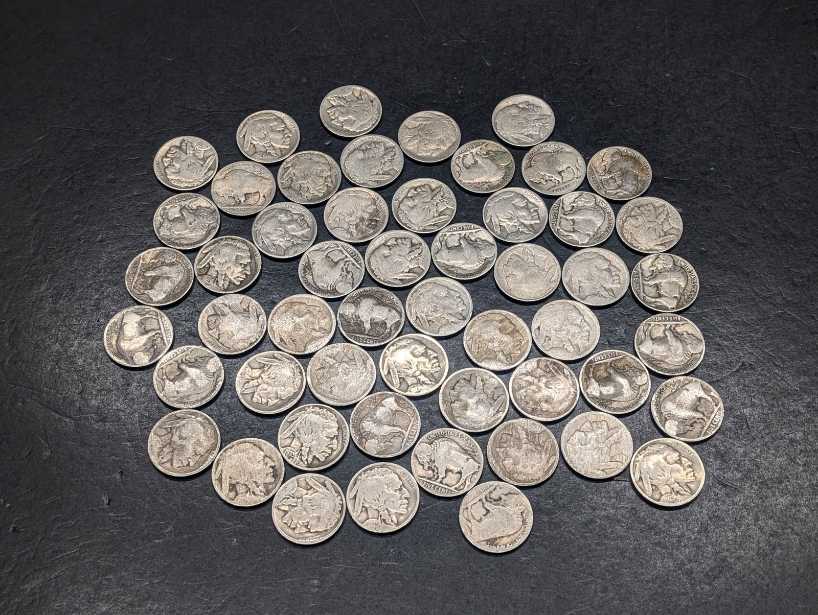 50 Mixed Buffalo Nickels, No Dates (1 of 6)