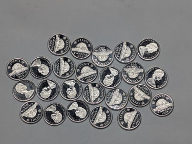 Lot of (24) 1965 Canada Proof Nickels