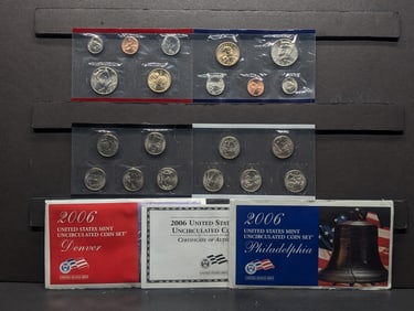 2006 P&D U.S. Mint Uncirculated Coin Set In OGP, w/State Quarters