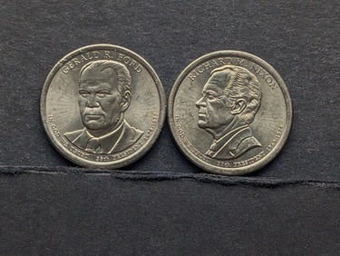 2016-D Ford & 2016-D Nixon Presidential Dollars